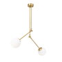 Opviq Lámpara de araña Cambaz - 3452 Dorado y Blanco